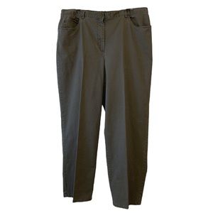 Ruby Rd. Dark Green Khakis - Sz 18